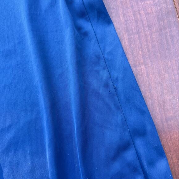 Vanity Fair Nightgown Women's Medium Navy Blue Vintage - Picture 5 of 7